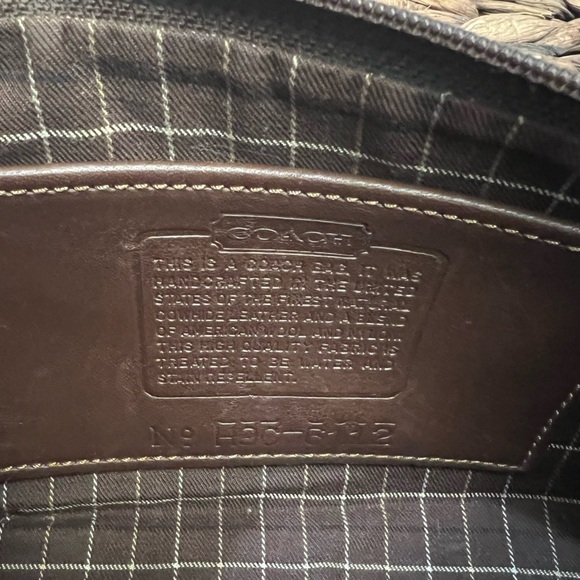 AUTHENTIC - Vintage Coach 1999 Tweed Bleeker Demi Zip - EUC - Picture 6 of 6